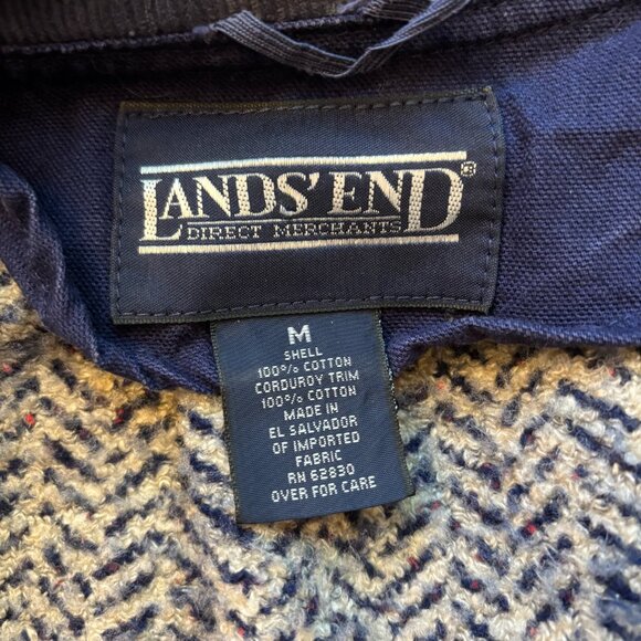 Vintage Lands End Barn Chore Coat 💙 Size M, Dark Blue - Picture 4 of 9